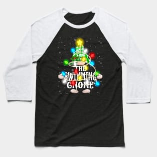 The Swimming Gnome Christmas Matching Family Shirt Baseball T-Shirt